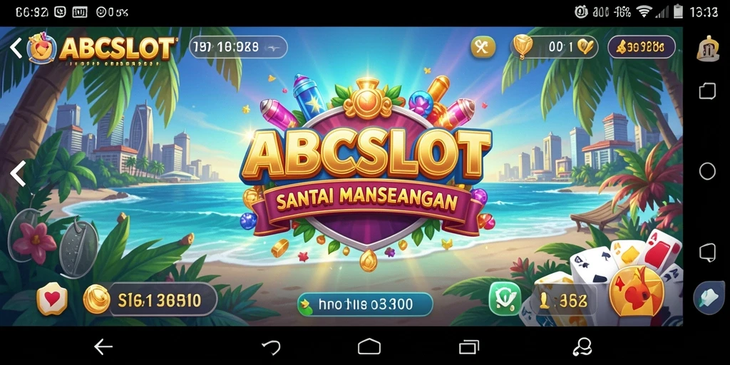 Tampilan gameplay ABCSLOT yang penuh warna dan menarik.