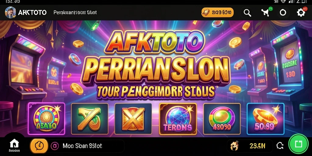 Screenshot gameplay AFKTOTO menampilkan mesin slot dengan tampilan menarik.