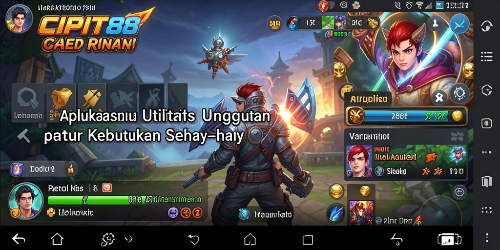Tampilan antarmuka utama aplikasi CIPIT88 yang modern dan fungsional.