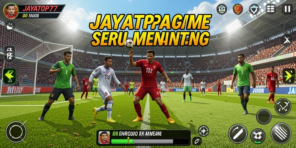 Tampilan gameplay seru di JAYATOP77 dengan aksi olahraga mendebarkan.