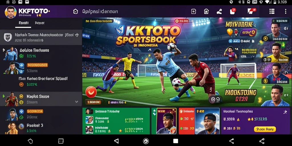 Tampilan aplikasi KPKTOTO menampilkan antarmuka taruhan yang dinamis dan informatif.