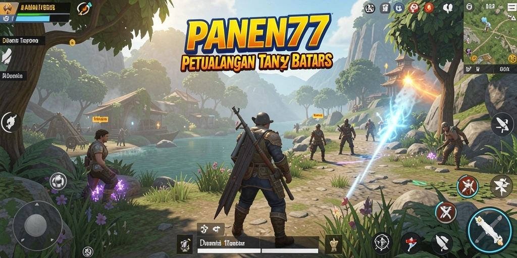 Tampilan menakjubkan dari dunia terbuka dalam PANEN77.