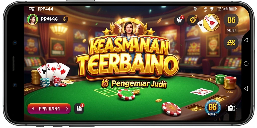 Menampilkan gameplay seru dari aplikasi PP444 Kasino.
