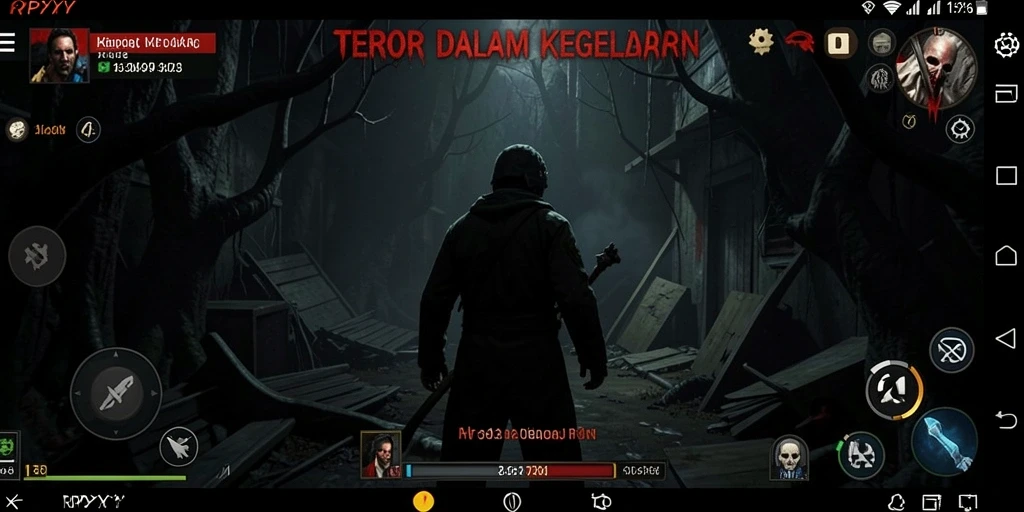Screenshot permainan RPYYY menampilkan suasana kegelapan dan ketegangan.